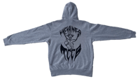 Image 1 of Grey “Broken Chains” Zip up Hoodie