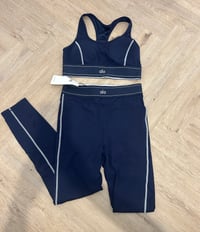 Image 1 of Navy gym leggings and sports bra 