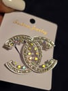 Silver & Bling Brooch