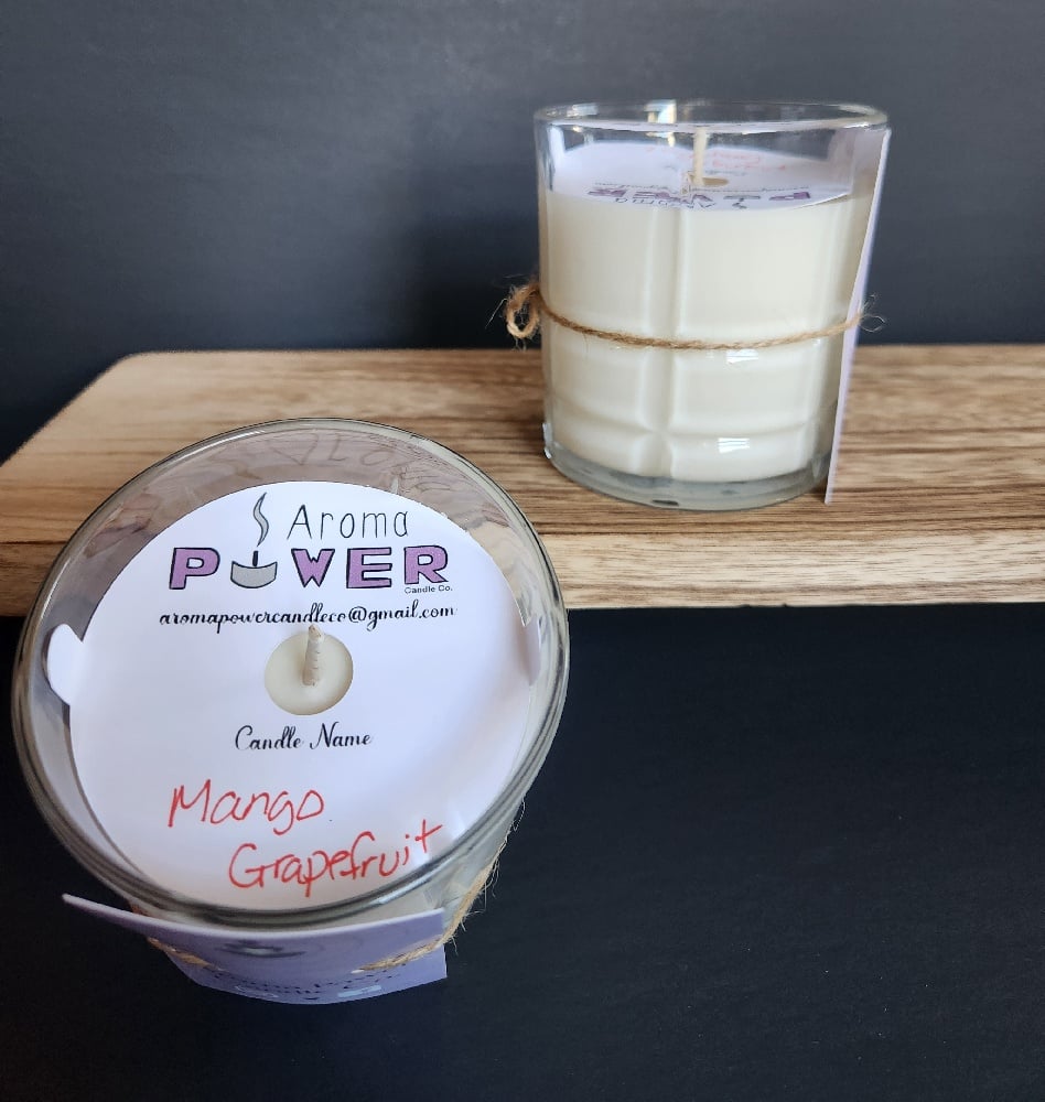 Image of Mango Grapefruit in Reusable Whiskey Rocks Glass