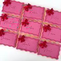 Image 3 of Wavy Placecard Cookies 