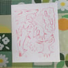 thinking about dogs print