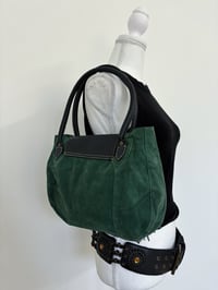 Image 3 of 00s Leather green bag 