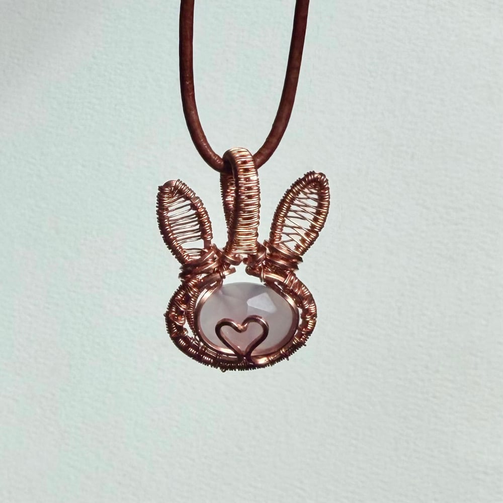 Image of Lavender Quartz Bunny for Pat F. 