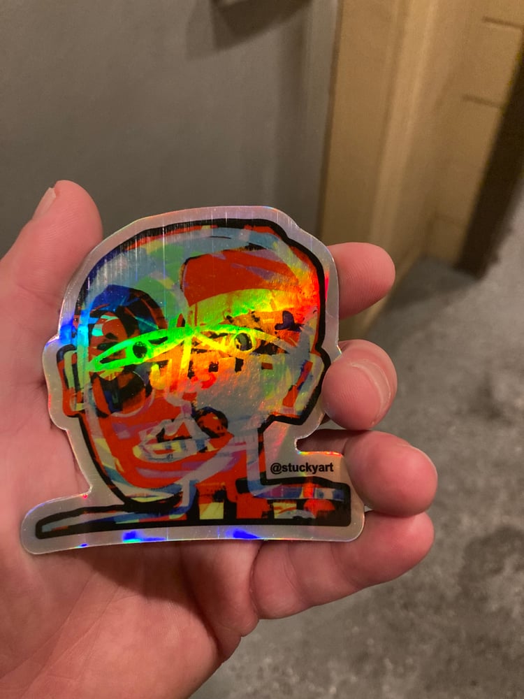 Image of Portrait holographic stickers