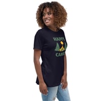 Image 4 of Women's Relaxed T-Shirt, Happy Camper T-Shirt | Camping Outdoor Adventure Graphic Tee