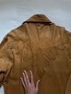 early 1970s softest LEATHER western cut shirt