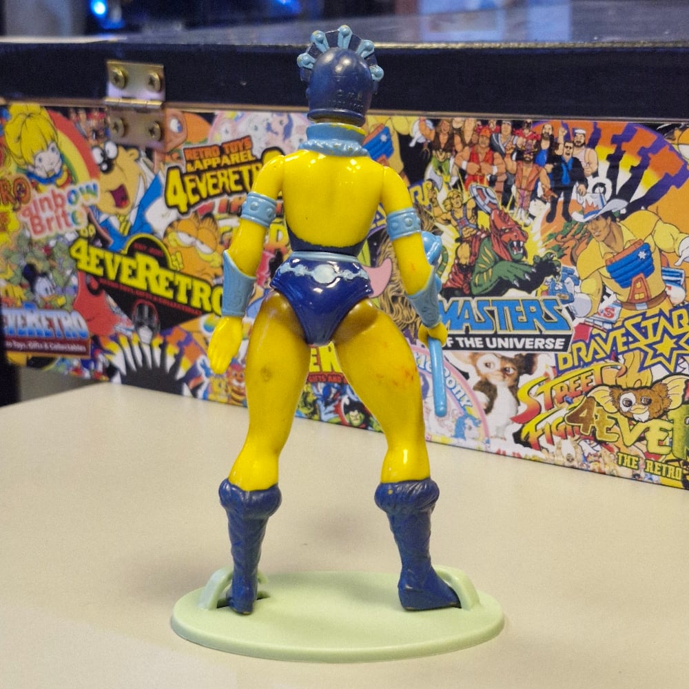 Image of Vintage Masters of the Universe Evil-Lyn Action Figure with Staff & Stand – Original 1980s MOTU