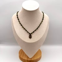 Image 2 of Jade Sunflower Necklace