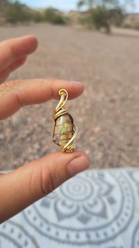 Image 1 of Dragon Scale Ammolite in Brass 2