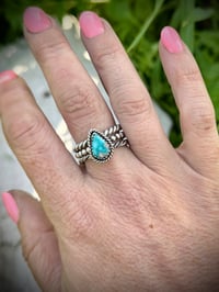 Image 1 of White Water Stacker rings - size 7.5