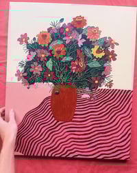 Image 3 of ‘Zinnia’ Original Artwork