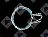 Image 2 of Aqua Chevron Bracelet 