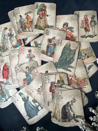 Image 1 of Ancien jeu de divination La Sibylle des Salons, fin XIXème siècle! Complet! Rare!!