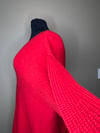 Red/Orange Cable knit Sweater (2x)