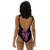 Black-n-Pink Breast Cancer Awareness One-Piece Swimsuit