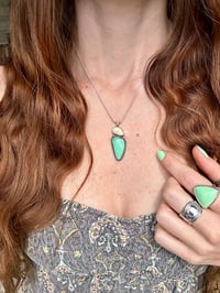 Image 3 of Elk Ivory Variscite Necklace