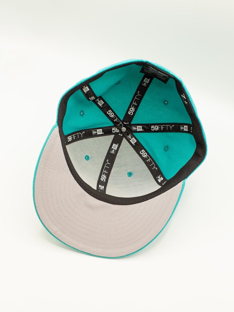 Image of Teal QTRS🌍❌NewEra “Wetland USA” Fitteds (Gray Underbrim)