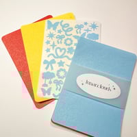 Image 3 of primary colors mini sticker set
