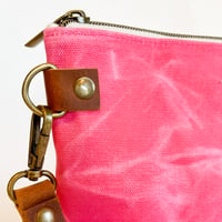Image 4 of The Convertible in Pink Waxed Canvas