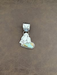 Image 1 of Turquoise Barrel Racer Pendant
