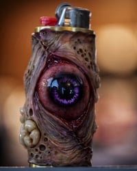 Image 12 of  Bic lighter sleeve, original sculpt, functional art, Glow in the dark, flash reflective OOAK 