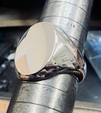 Image 3 of Large Silver Signet Ring