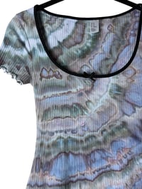 Image 3 of XS 90's Babydoll Mini Dress in Stone Agate Ice Dye
