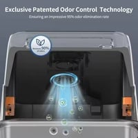 Image 4 of Stainless Steel XXL Cat Litter Box with Lid – Enclosed Removable High-Sided Pan