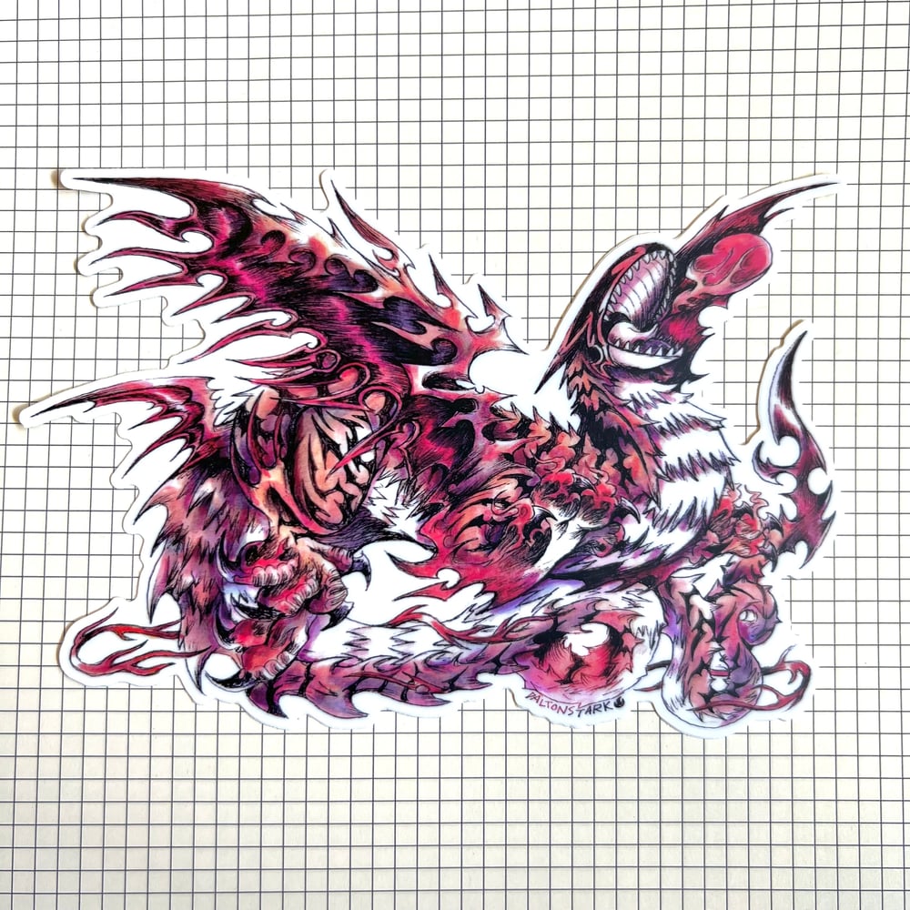 Image of Frenzied Fire Dragon Sticker