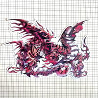 Image 1 of Frenzied Fire Dragon Sticker