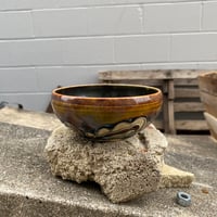 Image 1 of Pistachio Bowl w/Petal Motif