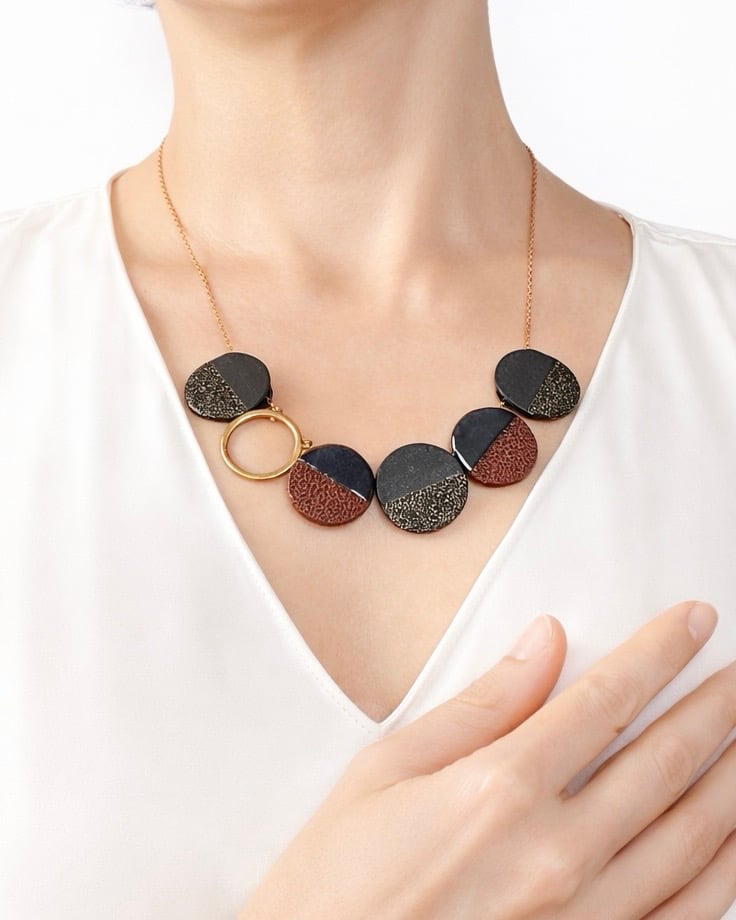 Image of Collana Reef semi intarsi