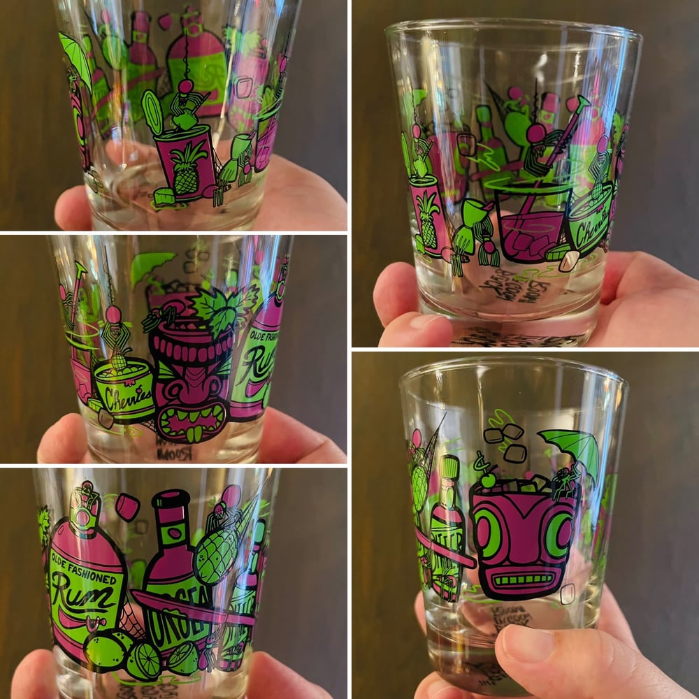 ITSY TIPSY SPIDERS 15oz Full Color Limited Mai Tai Cocktail Glass