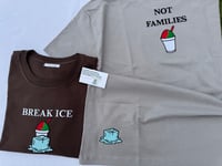 Image 3 of Break ICE Not Families – Embroidered Activist T-Shirt Supporting Immigrant Rights