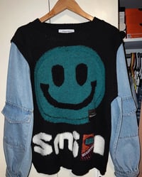 Image 2 of The Smiley Face Denim Sweater 