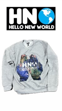 Image 1 of Change the world grey crewneck 