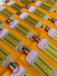 Image 3 of Pencil Book Bag Tag, Keyring