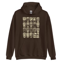 Image 3 of LOVE DC GOGO "CONGO PATTERNS" Unisex Hoodie Bone Text (see color options)