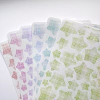 Image 3 of pattern stars - gingham
