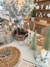 SALE! Frosted Hydrangea Candle Holders ( 2 sizes )