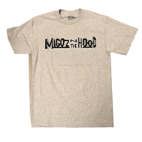 Image of Migoz N The Hood shirt (Grey/Blk)