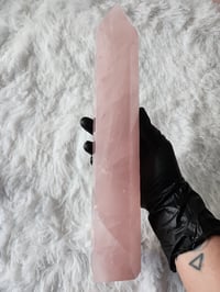 Image 6 of 12" Large Rose Quartz Crystal Towers - 6 Styles