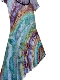 Image 6 of XS 90's Babydoll Mini Dress in Bold Agate Ice Dye
