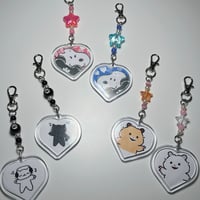 Image 1 of matching bestie keychains