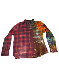 Image of Large Red Half Reverse Flannel