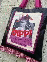 Image 2 of Bolsiña feita a man. Pippi polipiel negra. Deseño exclusivo!