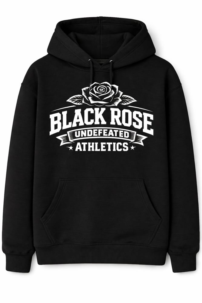 Image of Black rose athletics hoodie (basic logo)