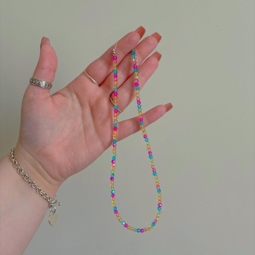 Image of pastel rainbow choker