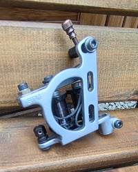 Image 2 of shader / packer grey- silver powder coated 